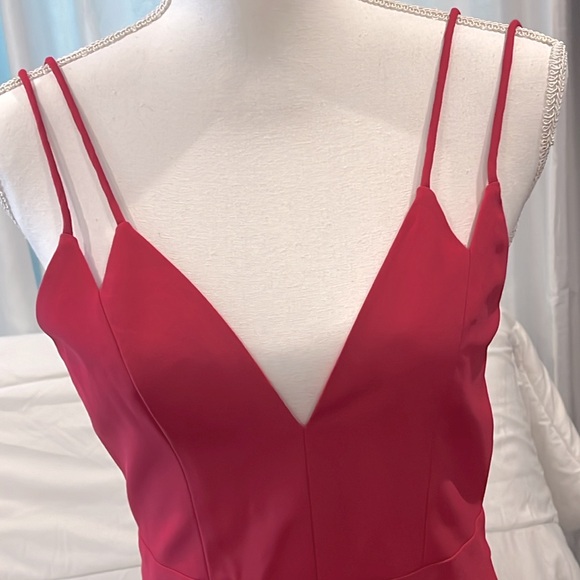 NBD the XNaven twins Hot Pink Fit and Flare Mini Dress. Back Zipper Lined. SM - Picture 2 of 14